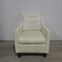 Linen Arm Chair w/ Green Cover