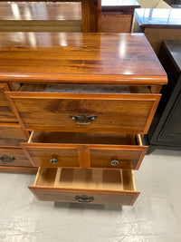 9-drawer Wooden Dresser with Mirror