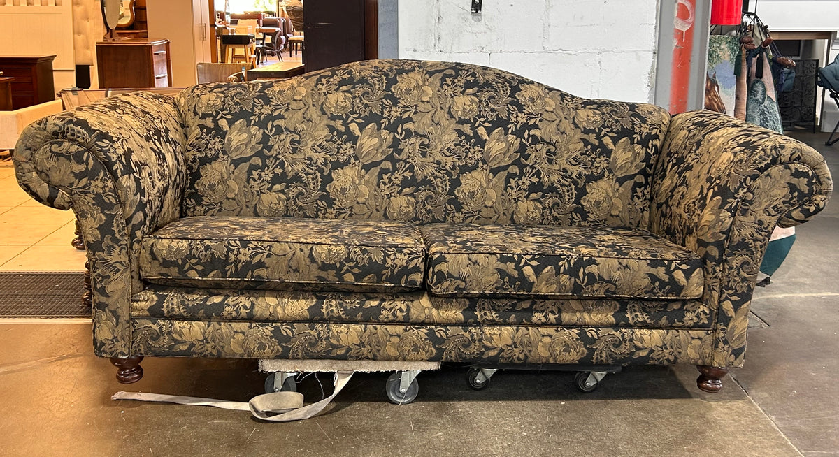 Gold & Black Embroidered Sofa