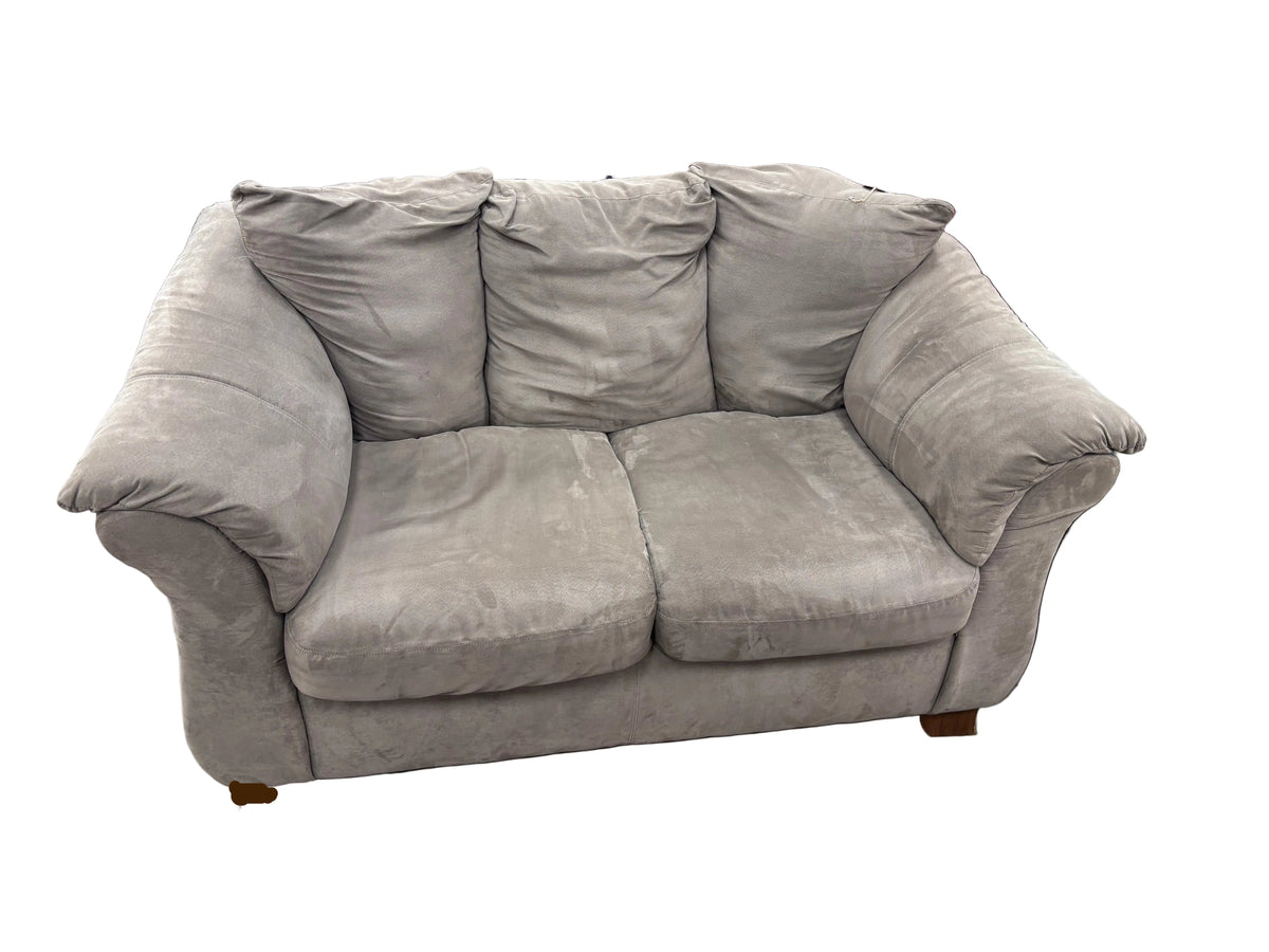 Plush Taupe Loveseat
