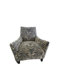 Upholstered Tiger Stripe Armchair