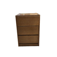 17 Inch Teak 3-Drawer Table