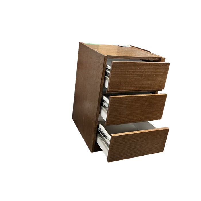 17 Inch Teak 3-Drawer Table