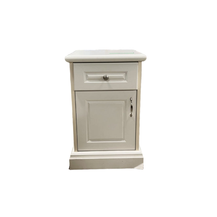 18-Inch White Nightstand