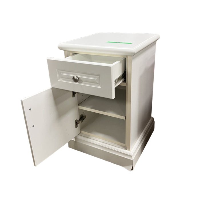 18-Inch White Nightstand