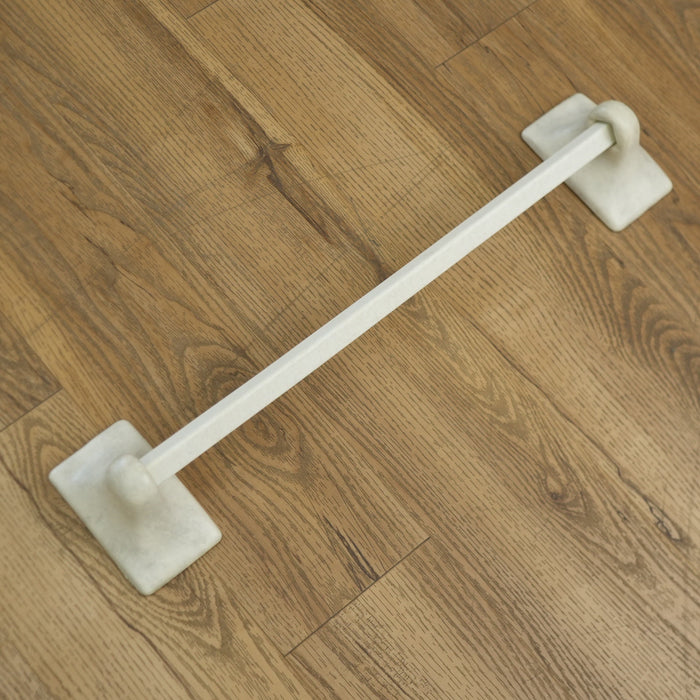 18-inch W Porcelain Wall-Mount Towel Bar in Blanco White