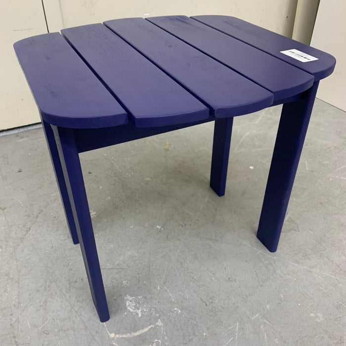 18-inch W Weatherproof Wooden Coffee Table in Blue