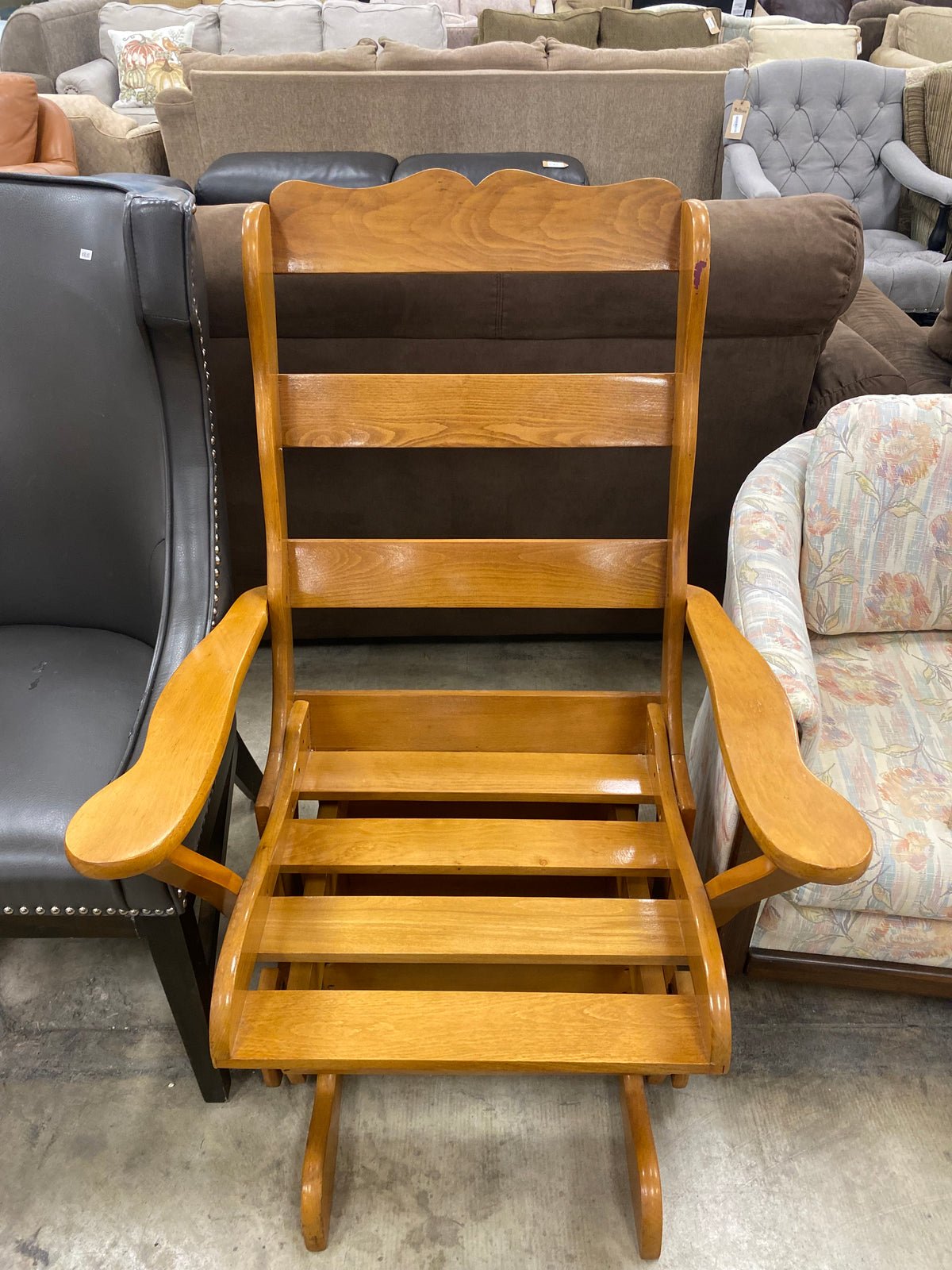 Wood Rocking Chair With Cushions