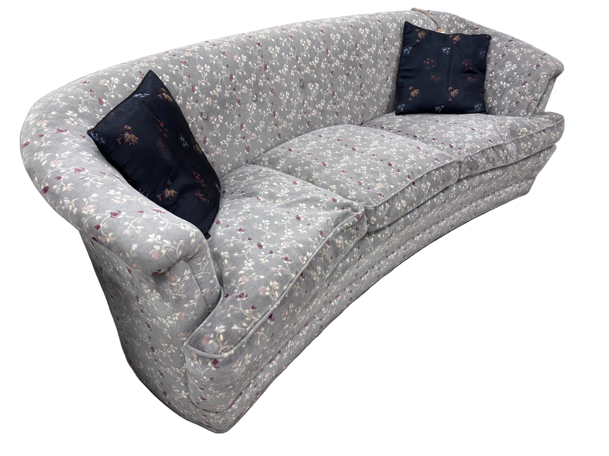Postmodern Botanical Crescent 3-Seater Sofa