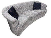 Postmodern Botanical Crescent 3-Seater Sofa