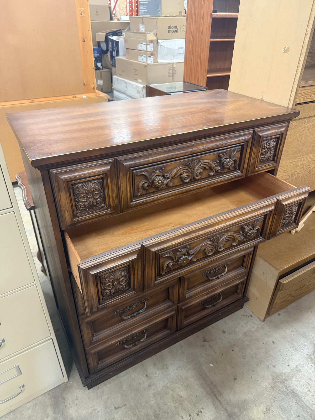 Vintage 1970s Mediterranean Styled Dresser
