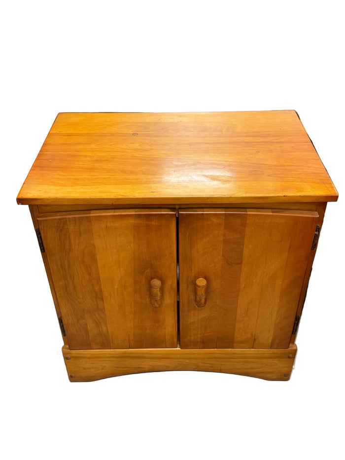 Vintage Honey Brown Wooden Cabinet