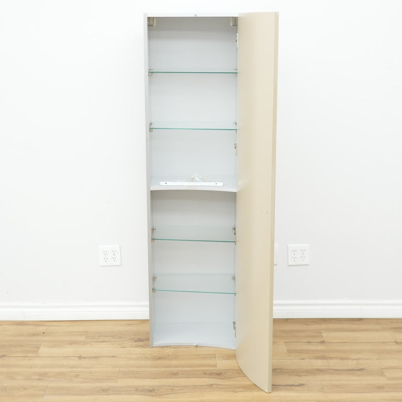 18x63x11-inch Aquos Curved Front 1-Door Cabinet