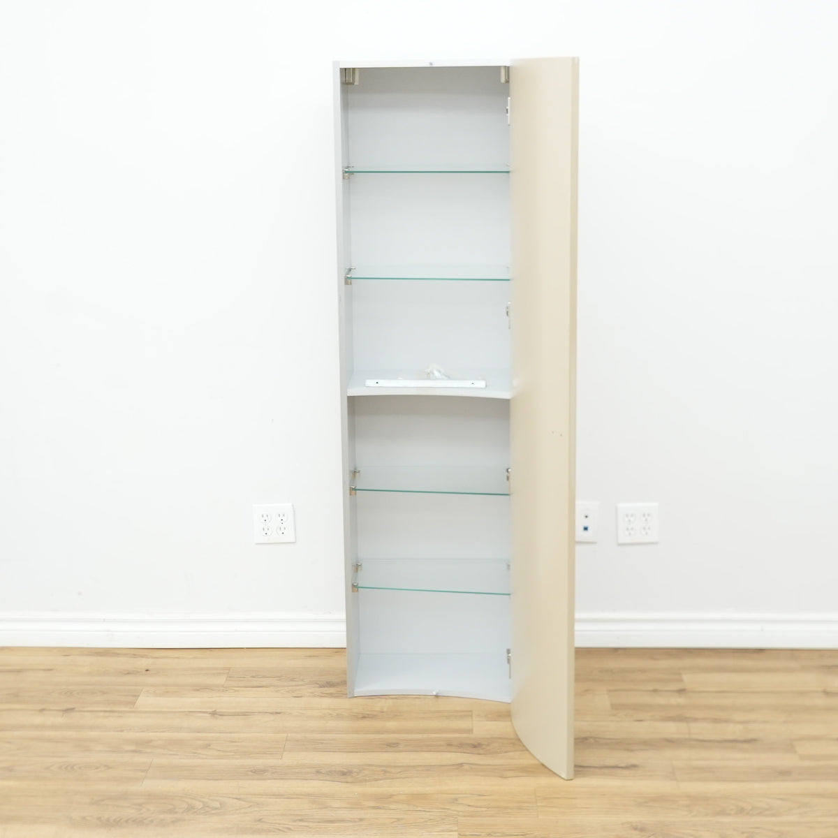 18x63x11-inch Aquos Curved Front 1-Door Cabinet