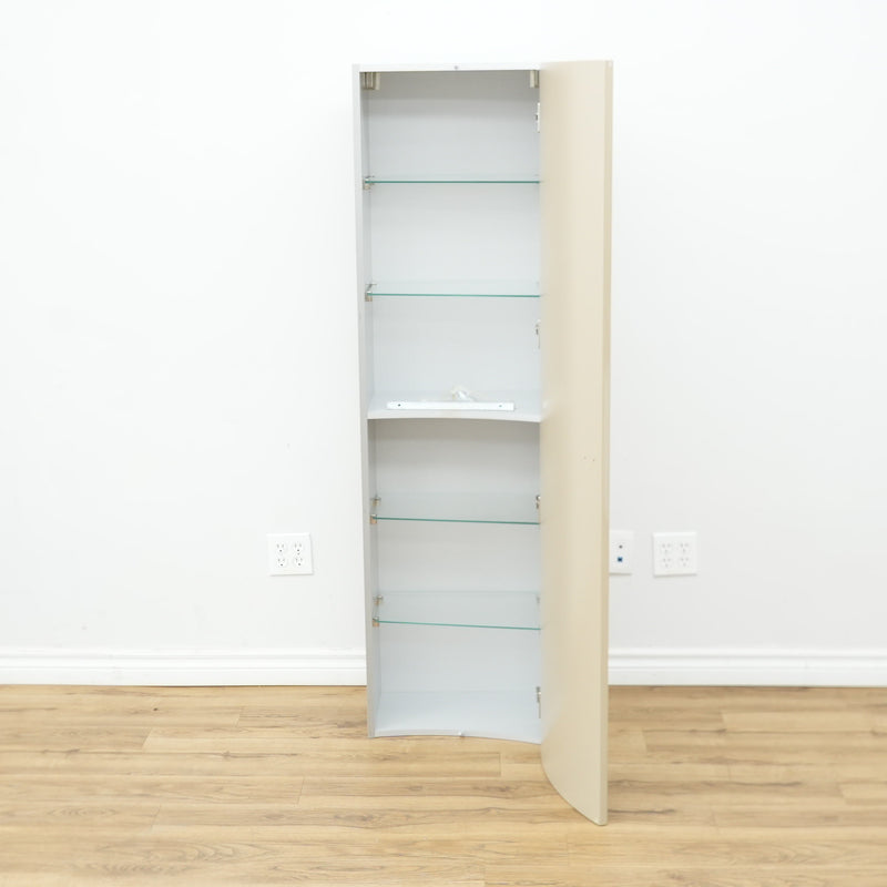 18x63x11-inch Aquos Curved Front 1-Door Cabinet
