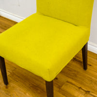 Chloe 19.5-Inch W Forest Green Fabric Lounge Chair with Tapered Legs