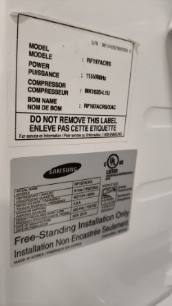 Stainless Steel Double Door Refrigerator