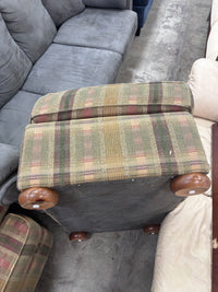 Tartan Plaid Upholstered Armchair
