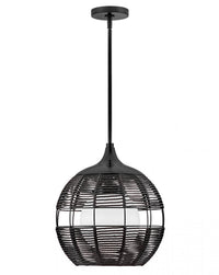 Maddox Medium Orb Pendant in Black