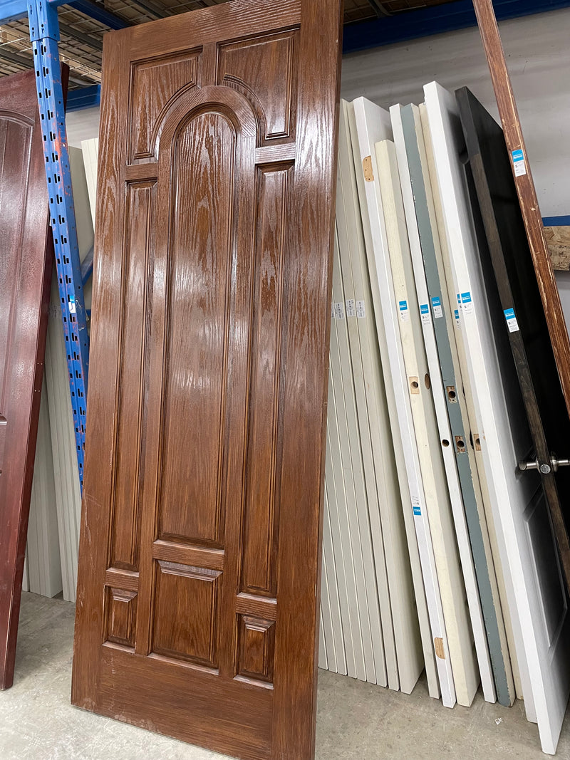 Brown Exterior Door 35.75” x 95.25”