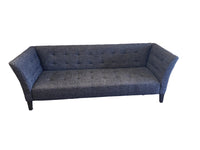 Charcoal Grey Fabric Tufted Sofa