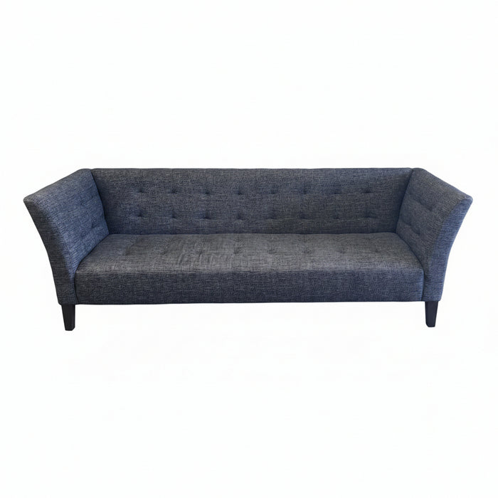 Charcoal Grey Fabric Tufted Sofa