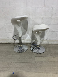 Pair of White Bartstool
