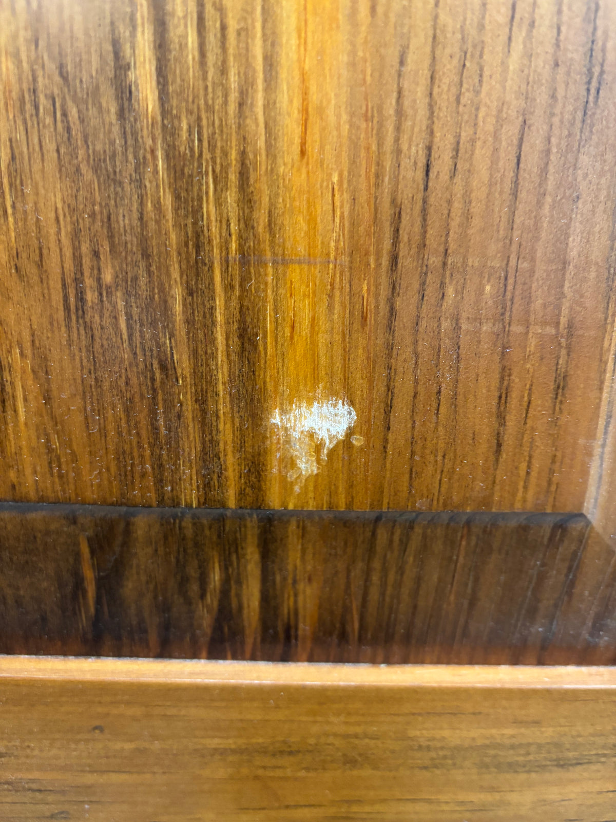Golden Oak Tone Wooden Armoire