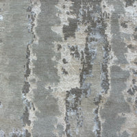 3x5-ft Desert Smoke Area Rug, Wool and Bamboo Silk, 2-0105302