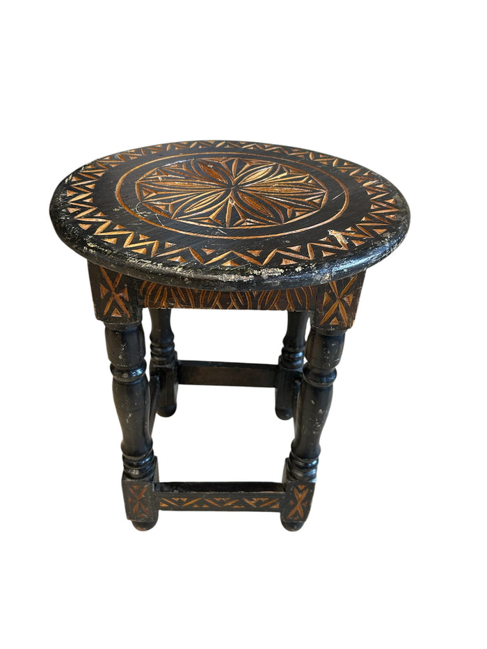 Aztec Wood Sidetable