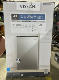 Vissani 4.3 cu. ft. Stainless Steel Mini Refrigerator