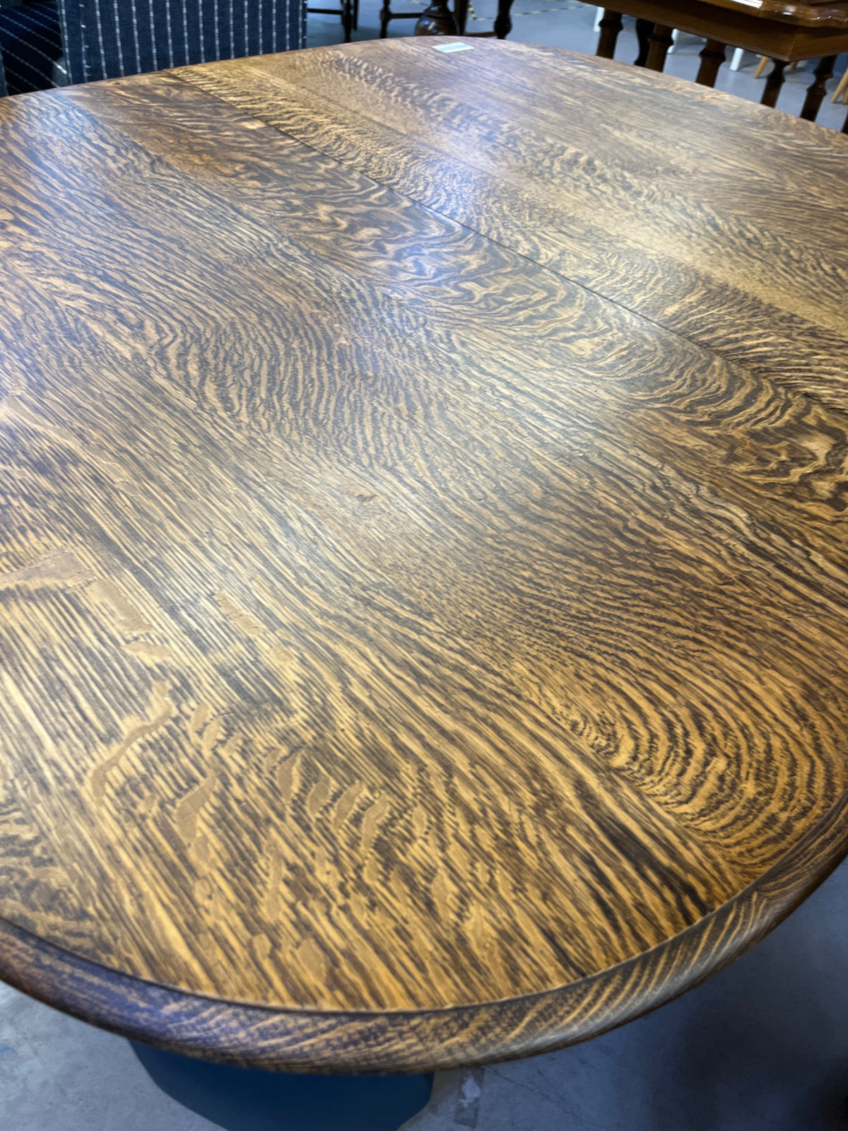 53"W Solid Wood and Painted Dining Table