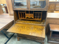 Antique Solid Wood Secretary Cabinet