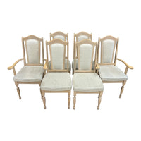 Blonde Wood Dining Set - 6 Chairs