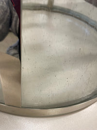 Speckled Glass Pendant in Chrome Frame