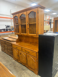 Light Wooden Buffet w/ Hutch