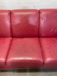 Three Seater Sofa in Red