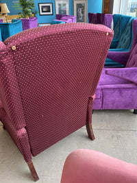 32"W Recliner Armchair in Burgundy