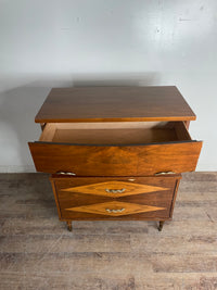 Mid-Century 4 Drawer Tallboy Dresser