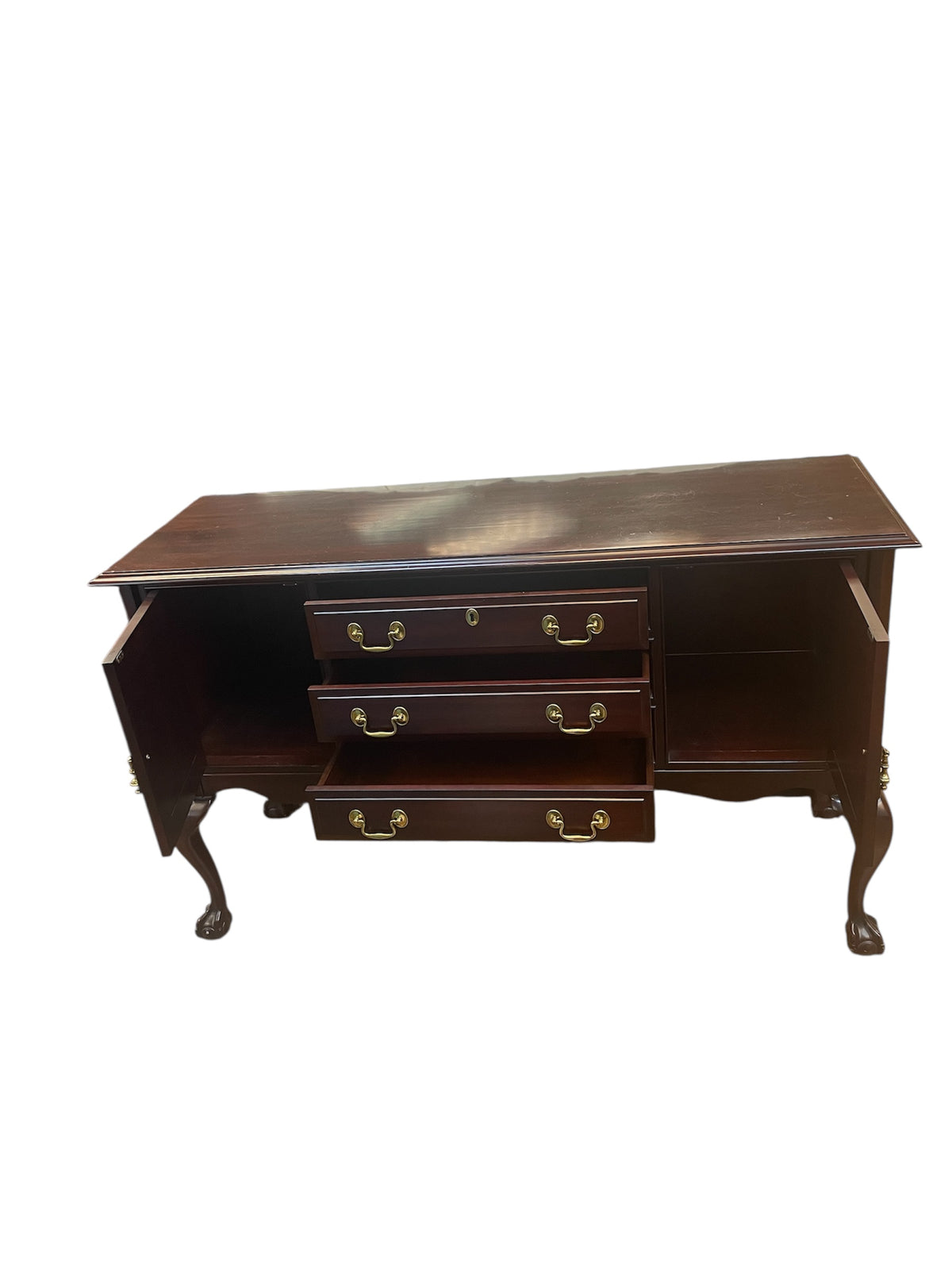 Solid Wood 3-Drawer Sideboard