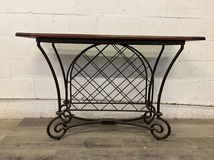 Console Table with Iron Frame