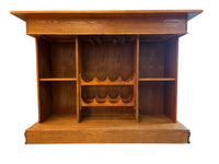 Solid Oak Casino Game Bar Table - Multifunctional