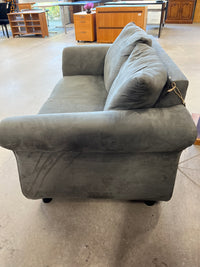 60"W Dark Grey Loveseat Sofa