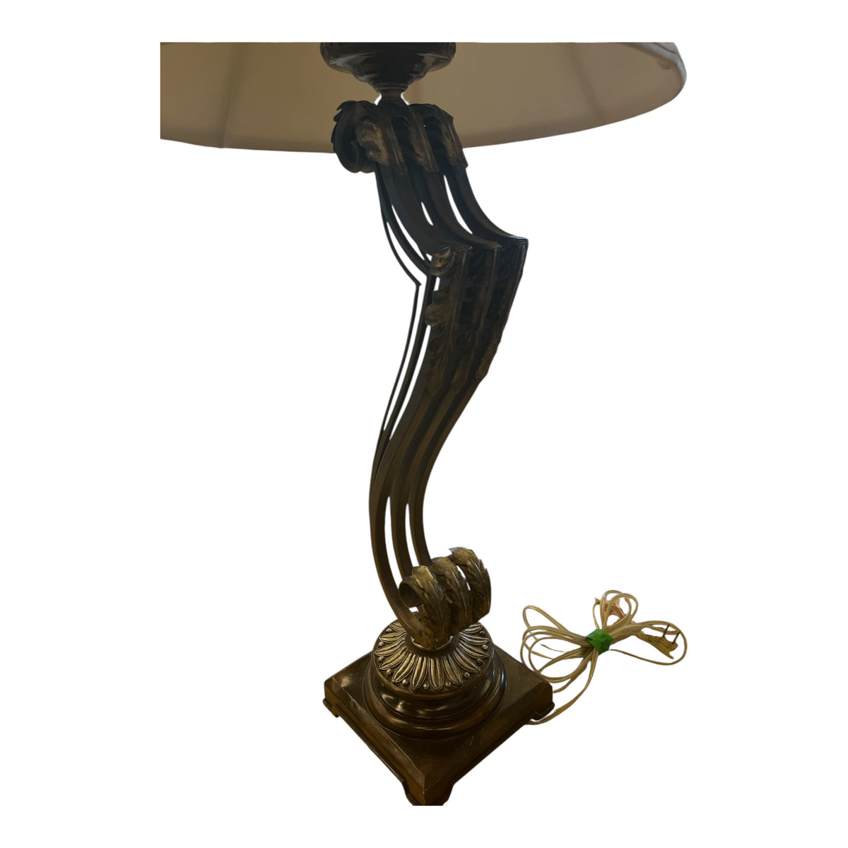 Traditional Table Lamps w/ Beige Lamp Shades (Set of 2)