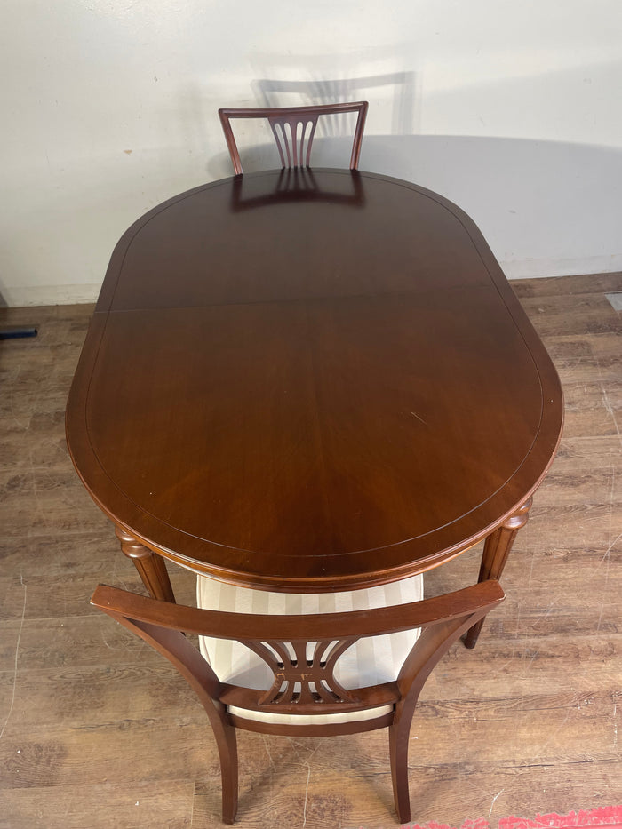 Solid Wood Dining Table with 2 Chairs