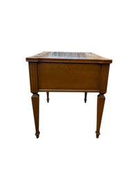 Solid Wood 2-Drawer Side Table