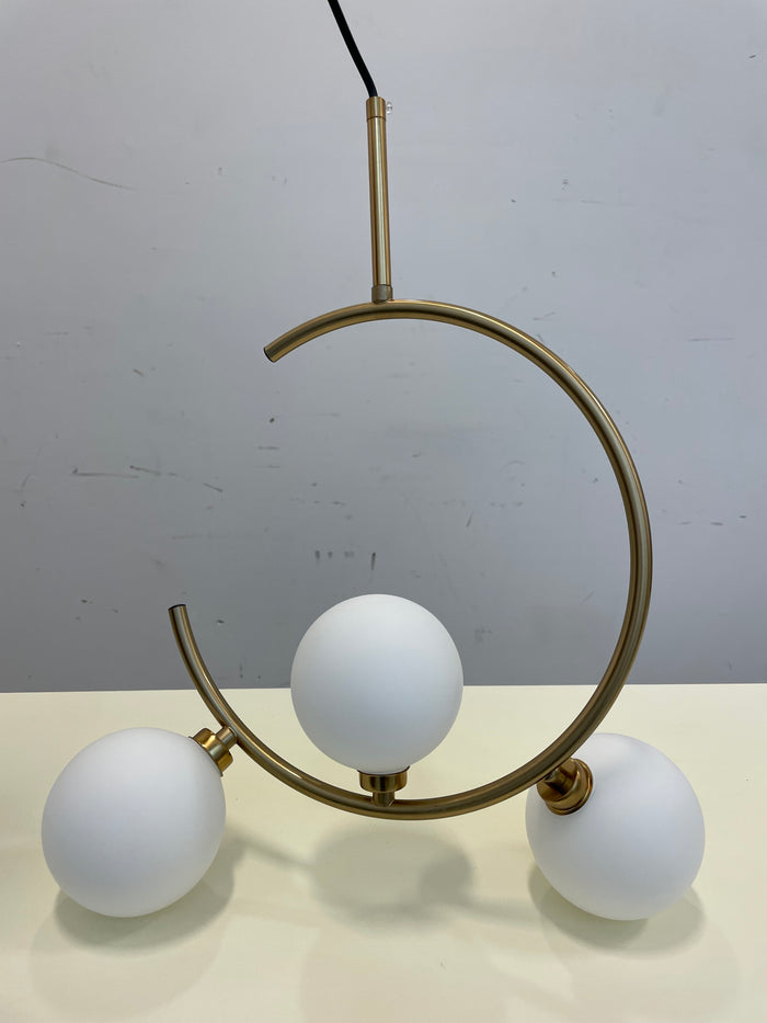 Lunar Curve Lamp with 3 Globes