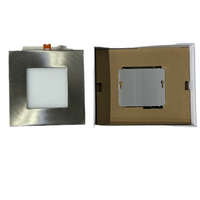 EEL UltraThin LED Recessed Luminaire 6-inch Square, Brushed Nickel