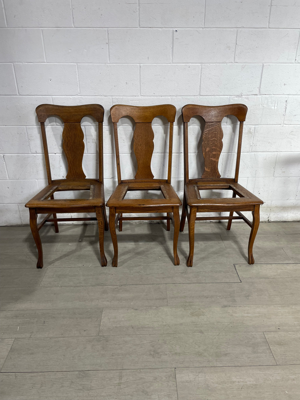 Set Of 3 Dining Chairs(Oak)