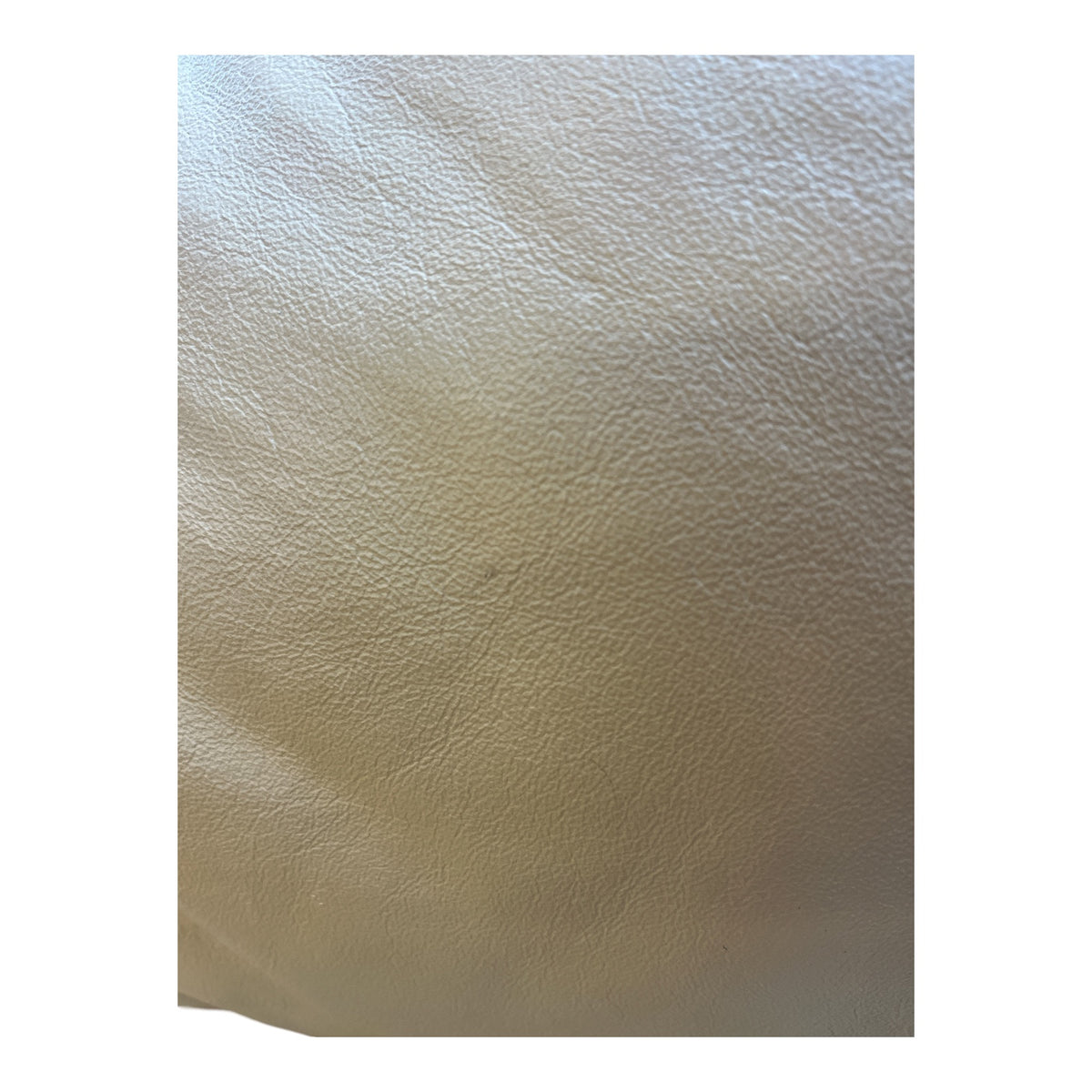 Faux Leather Beige Armchair